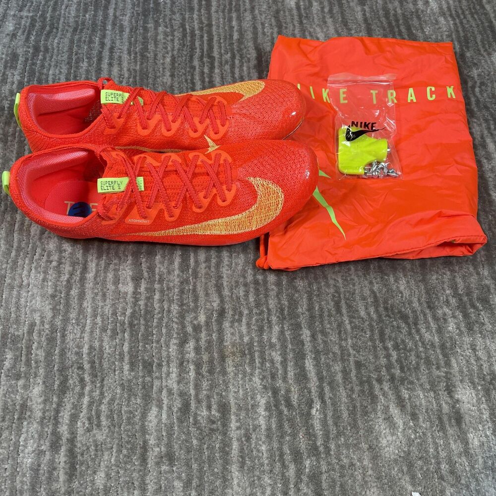 Nike Superfly Elite 2 Shoes Mens Size 10.5 Red Track Racing Spikes FZ9662-600